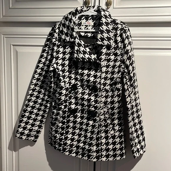 H&M Jackets Coats Super Cute Hm Houndstooth Jacket Us 89